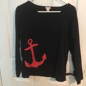 Navy nautical JCrew cotton top